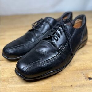 Bacco Bucci Black Leather Shoes Men’s Size 10 made in italy loafer